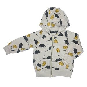 Mini Rodini Mouse‎ Zip Hoodie